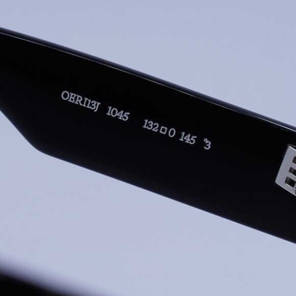 Off-White OERI13J SYRACUSE 1045 Sunglasses Black Shield Frame, Blue Lenses - Picture 6 of 11